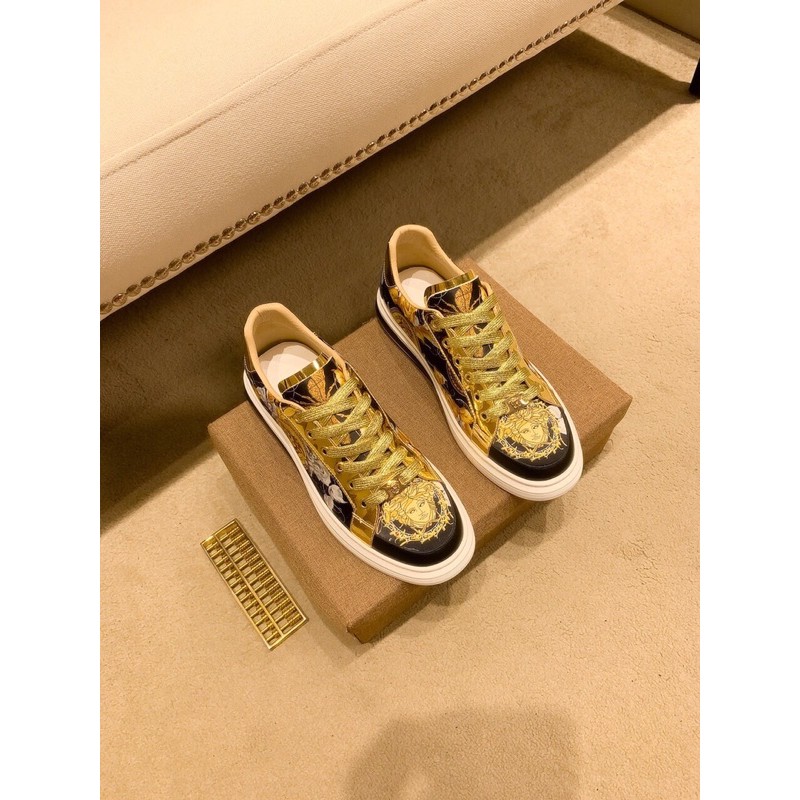 Giày thể thao/sneaker nam Versace Collection 2021 da thật cao cấp thiết kế họa tiết phong cách độc đáo