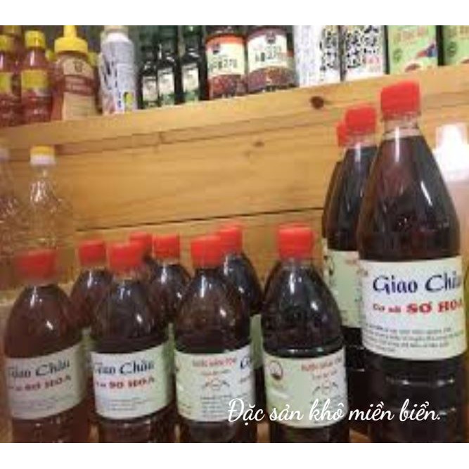 Nước mắm nguyên chất - 1 L ít nước mắm (cá cơm) ngon nguyên chất, mắm chắt