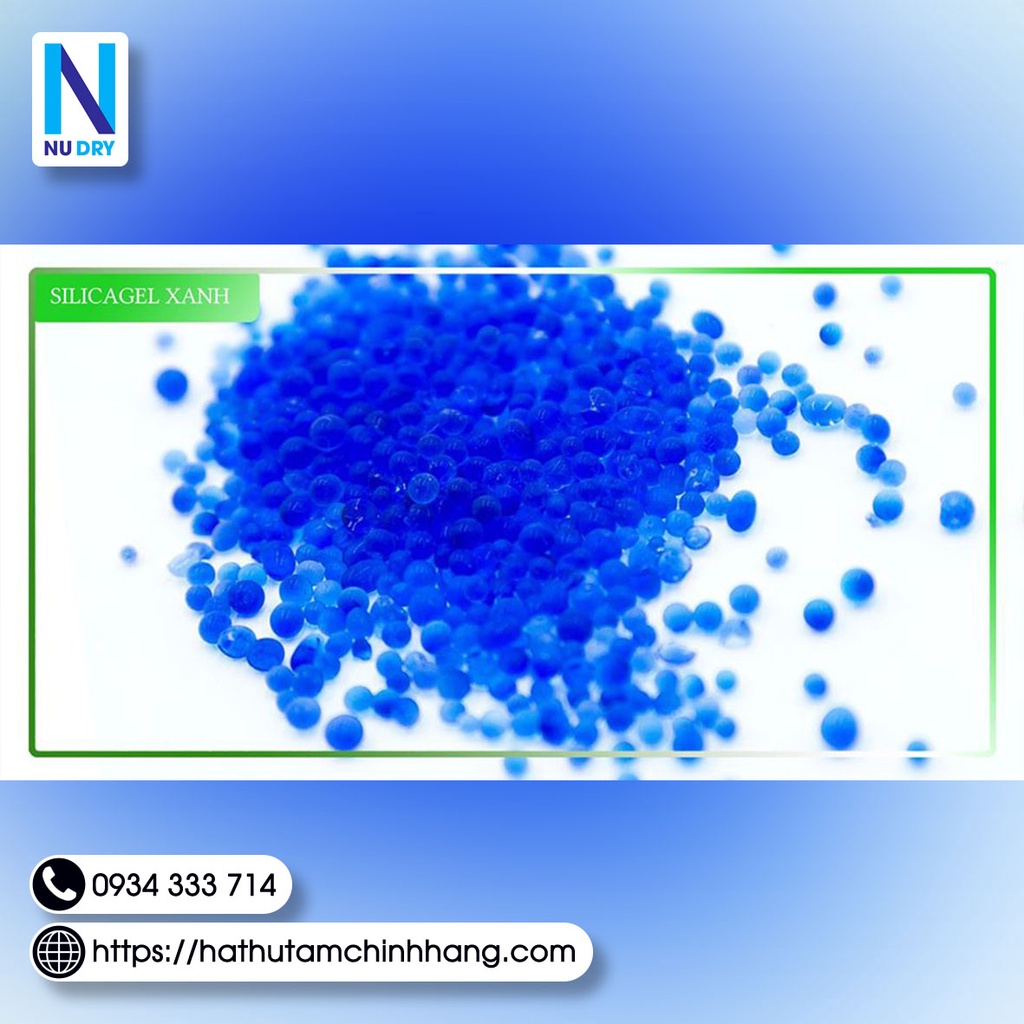 Túi hút ẩm Máy ảnh linh kiện điện tử xanh hạt hút ẩm Phòng Ngủ  Quần áo Giày dép 50/100/200 GR - NUD RY