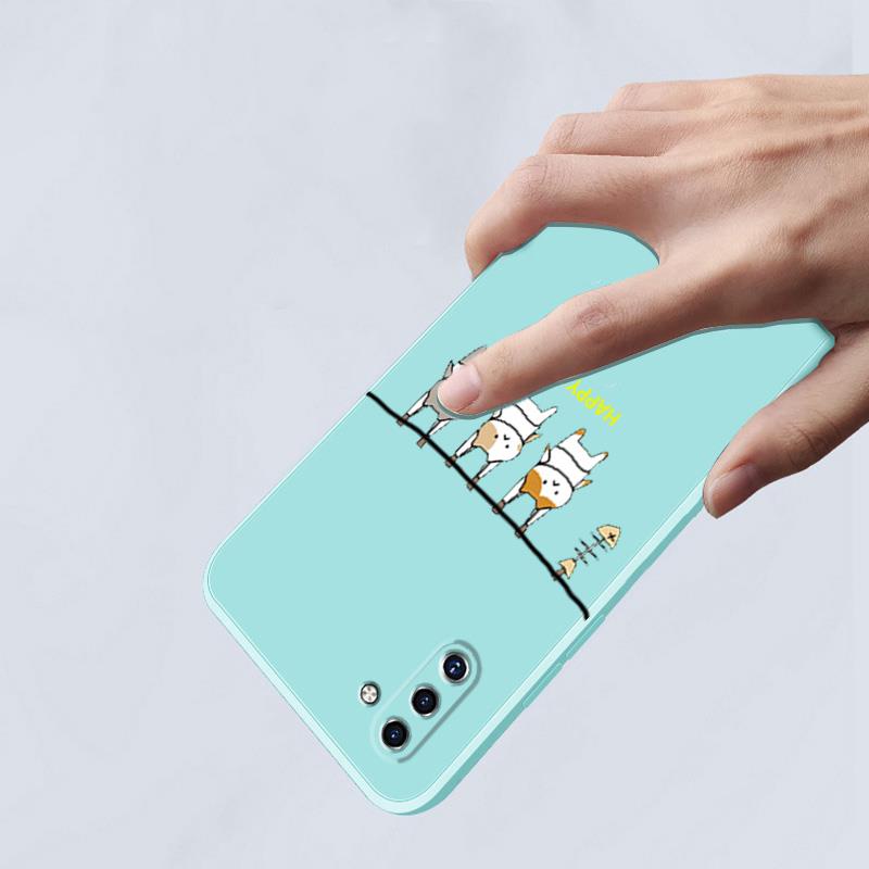 Ốp lưng samsung note 10 plus note 20 Ốp Điện Thoại Silicon Mềm Mịn Bảo Vệ Cho samsung note 10 plus note 20 Lsmm01 viền vuông cute