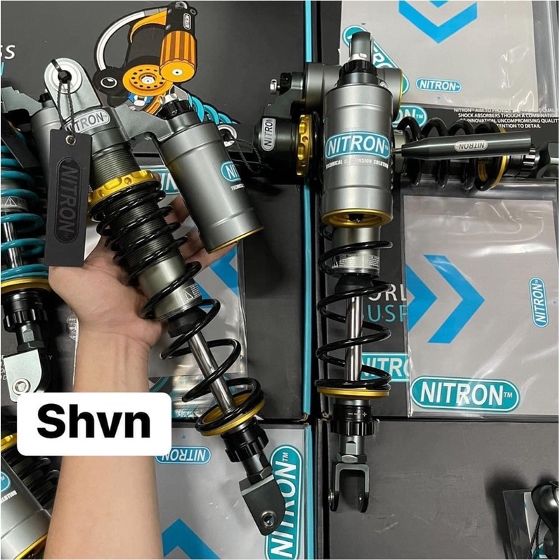 PhuộC Nitron Đông Nam Á có Bình Dầu Lò xo Đen Vario Click Ex150 155 ShVn Sh Ý Wave Dream Sirius