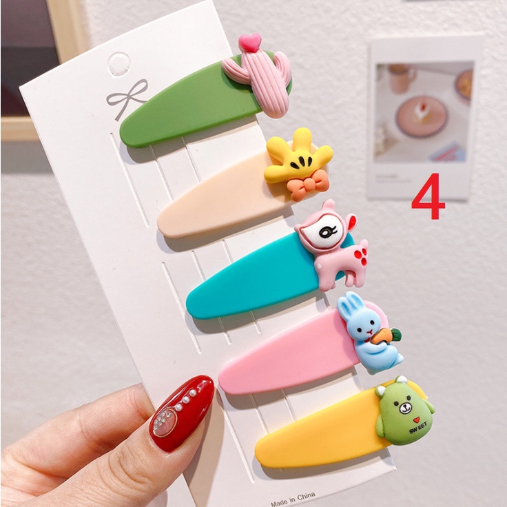 RẺ VÔ ĐỊCH  BỘ 5 CHIẾC CẶP TÓC XINH XẮN DỄ THƯƠNG