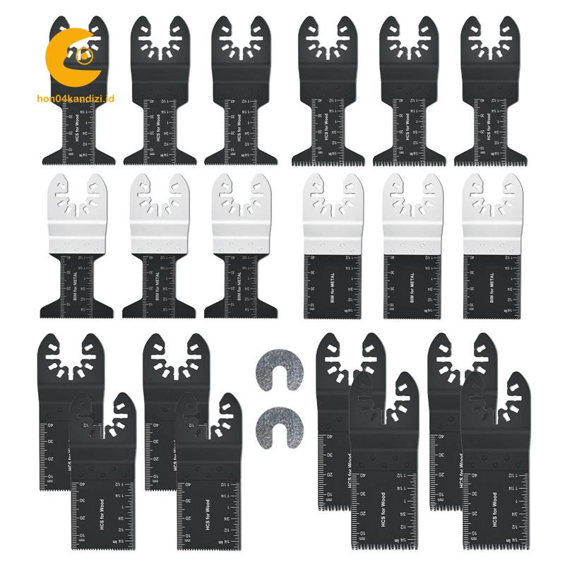 Bộ 22 Lưỡi Cưa Gỗ Cho Máy Chà Nhám Và Cắt Rung Đa Chức Năng Fein Multimaster Dewalt, Ryobi,Etc.