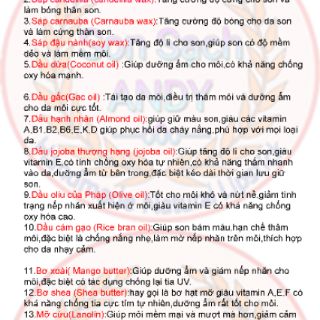 Son thiên nhiên không chì handmade ( Đỏ Cherry )