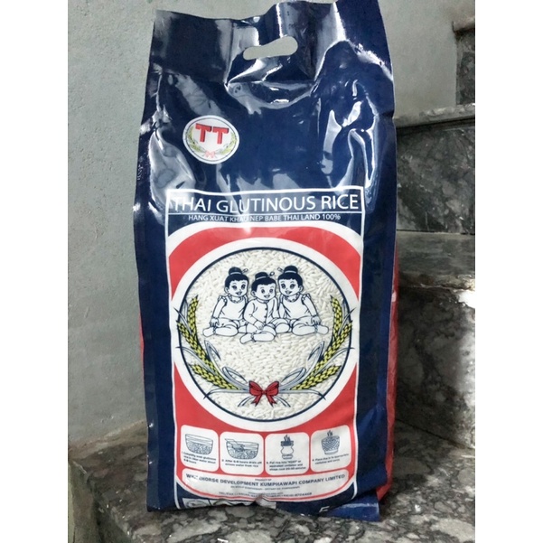 Gạo nếp thái lan bịch 5kg loại 1 hàng nhập khẩu