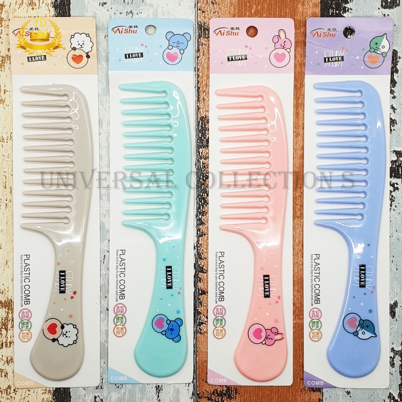 [Hàng mới về] Lược chải tóc răng thưa kiểu Hàn dễ thương