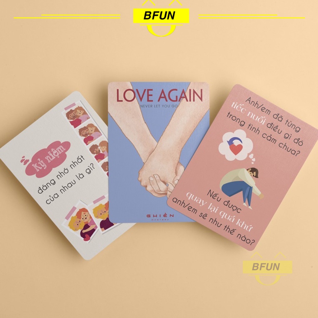 Bộ Bài Tình Yêu Thấu Hiểu Nhau LOVE AGAIN - Bài Cho Cặp Đôi Giải Quyết Mâu Thuẫn Hàn Gắn Lại Tình Cảm Cho Cặp Đôi Bfun