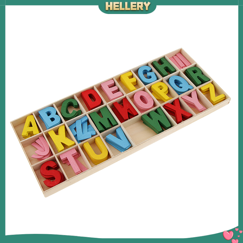 Hộp 156 Chữ Cái Bằng Gỗ Dùng Để Trang Trí Cho Bé