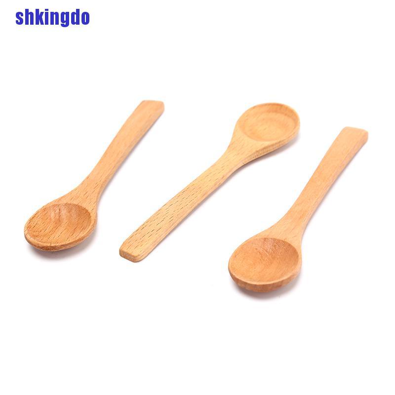 1 Muỗng Gỗ Tre Tròn Múc Trà Cà Phê Muối Muối Tiện Dụng Cho Nhà Bếp