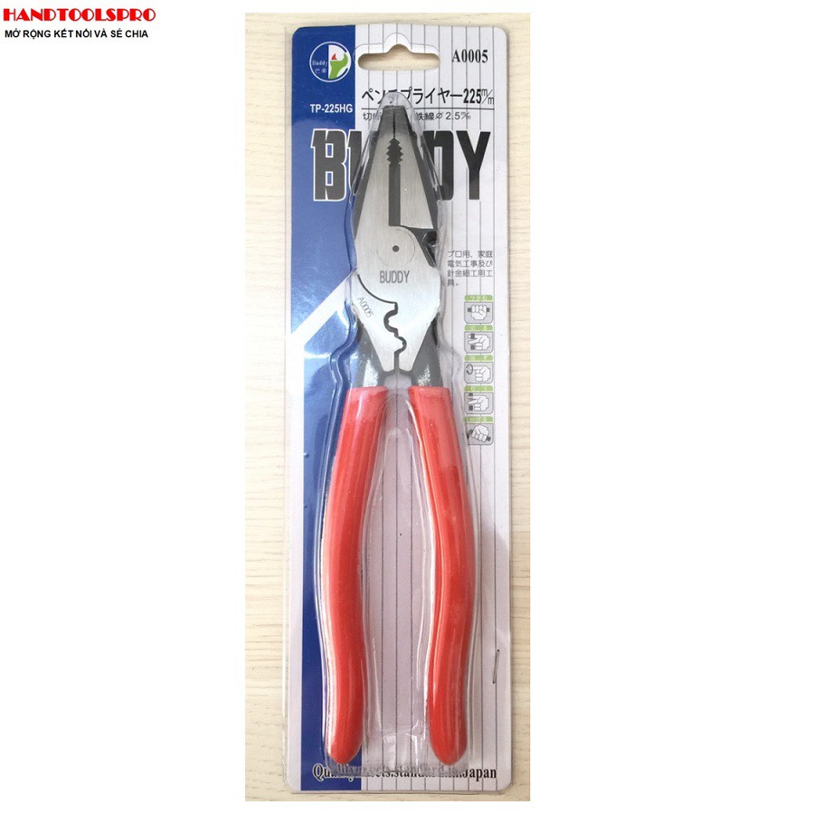 9″ Kìm điện cộng lực BUDDY A0005