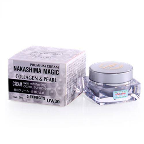 Kem dưỡng trắng da 3 tác dụng Nakashima Magic Collagen Pearl