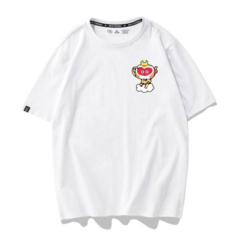[Hàng Xịn, Gía Tốt] Áo Phông Thun Nam Nữ Tay Ngắn Hình Icon Ngộ Không Nhiều Màu - Unisex - Cotton - Mã AT020