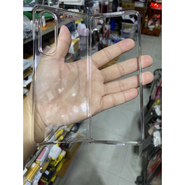 Ốp Samsung Z Fold3 nhựa cứng sịn trong suốt loại 1