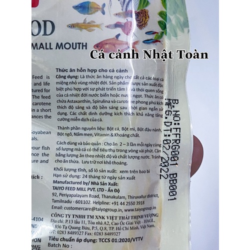 THỨC ĂN MICRO FOOD TAIYO ẤN ĐỘ 20G CHO CÁ CẢNH THỦY SINH