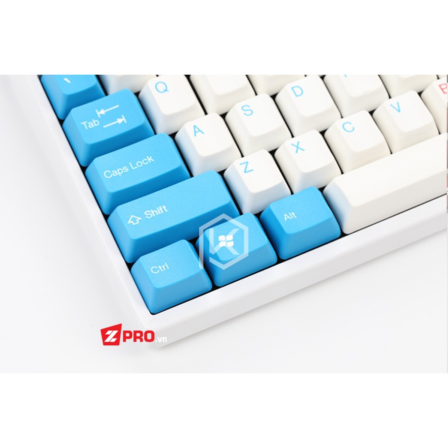 Bộ Keycap TaiHao 104 phím Trắng Xanh Đỏ