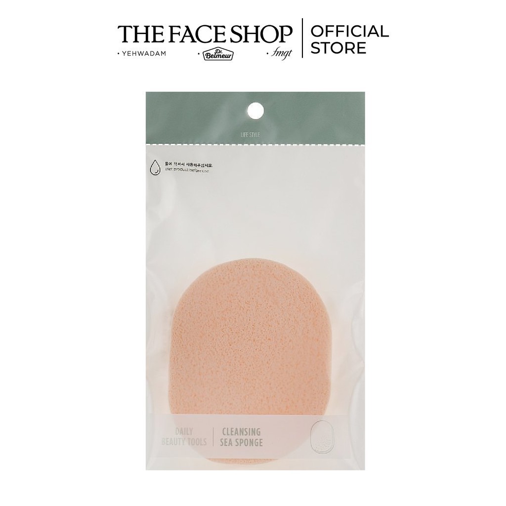[Mã FMCGMALL - 8% đơn 250K] Bọt Biển Rửa Mặt TheFaceShop Beauty Tools Natural Cleansing Sea Sponge 5G