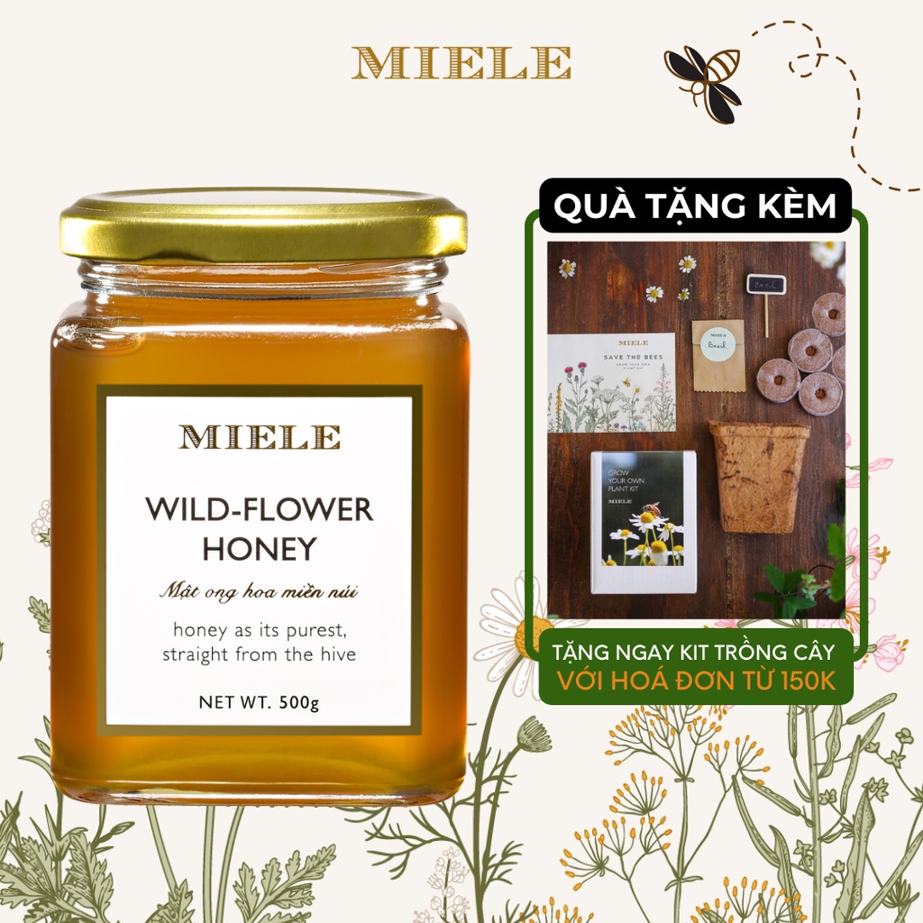 Mật ong hoa miền núi Miele 500g