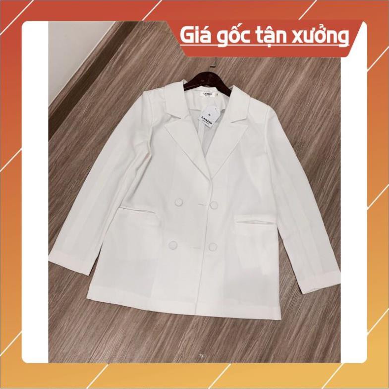 ÁO BLAZER - ÁO VEST DÁNG SUÔNG CÚC BỌC ĐEN TRẮNG💕💕 | BigBuy360 - bigbuy360.vn