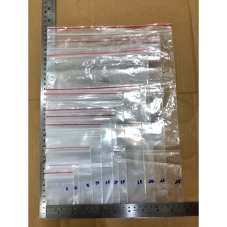 TÚI ZIPPER CHỈ ĐỎ (Loại dày, dẻo, hàng đẹp)