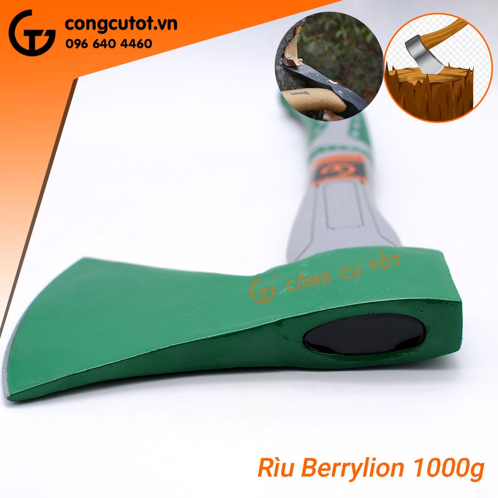 Rìu chặt gỗ Berrylion 1000g