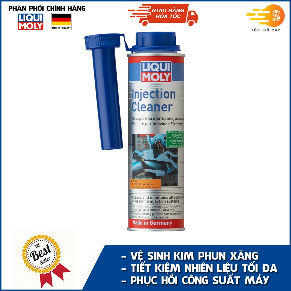 Phụ gia xúc béc xăng cao cấp Liqui Moly 1803 - Vệ sinh Phun Xăng và Buồng đốt Xe Hơi/Carbon Cleaner