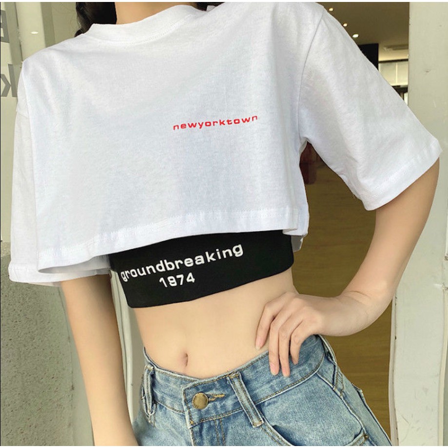 Set áo thun kèm áo ba lỗ thời trang cá tính cho nữ (có bán lẻ)