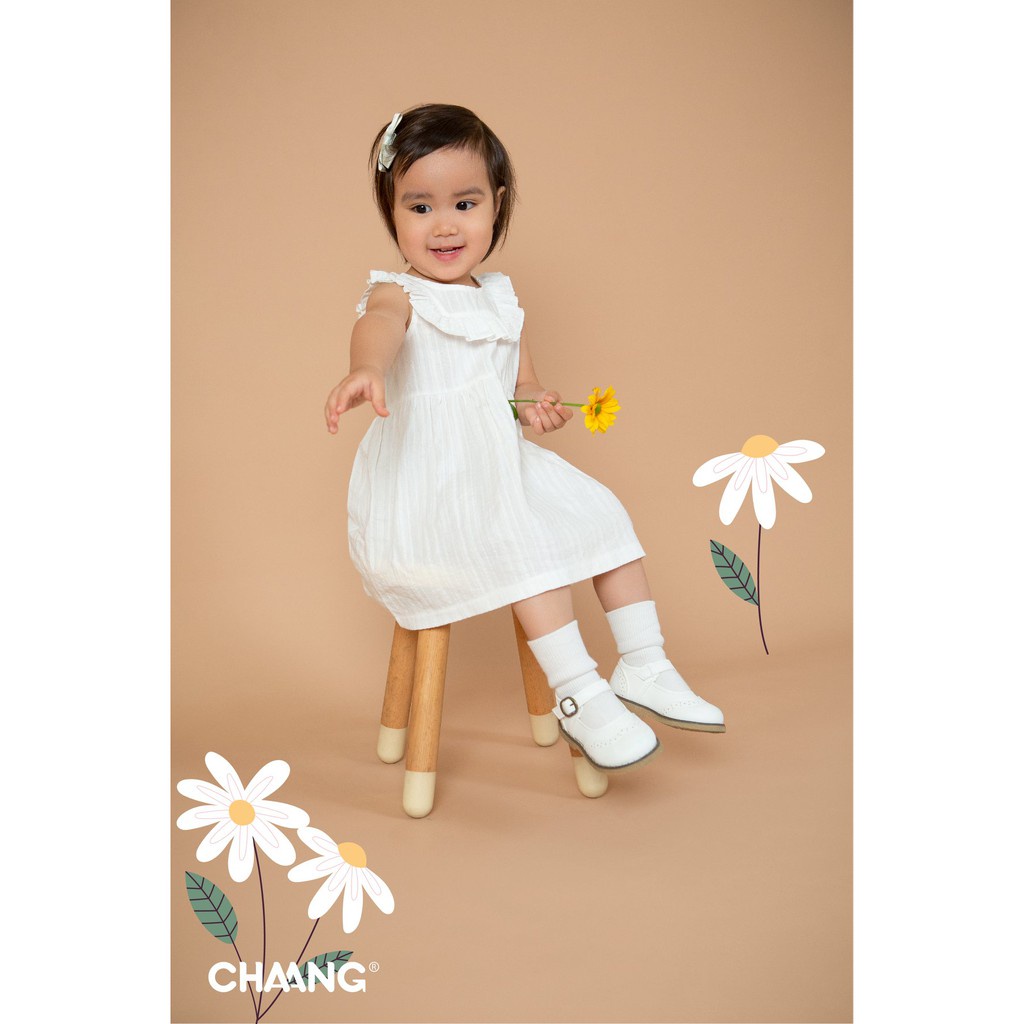 Váy cổ bèo CHAANG summer trắng