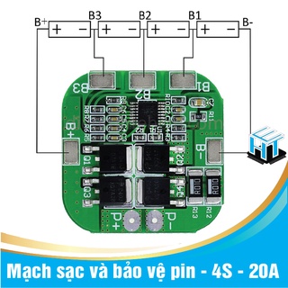 Mạch sạc và bảo vệ pin - 4S - 20A