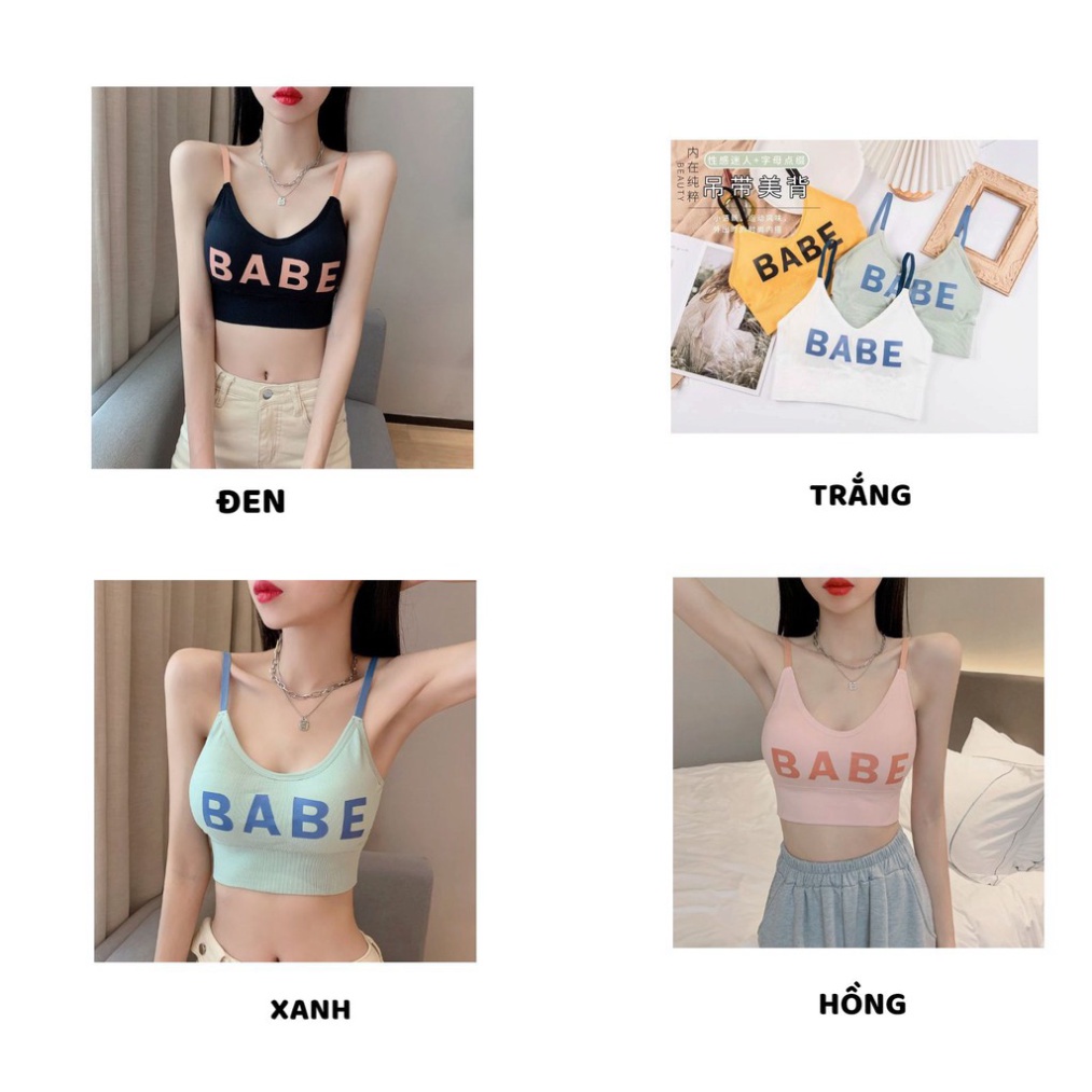 Áo Lót Nữ Áo Bra Nữ in chữ năng động trẻ trung nâng vòng một gợi cảm mã BABE 816