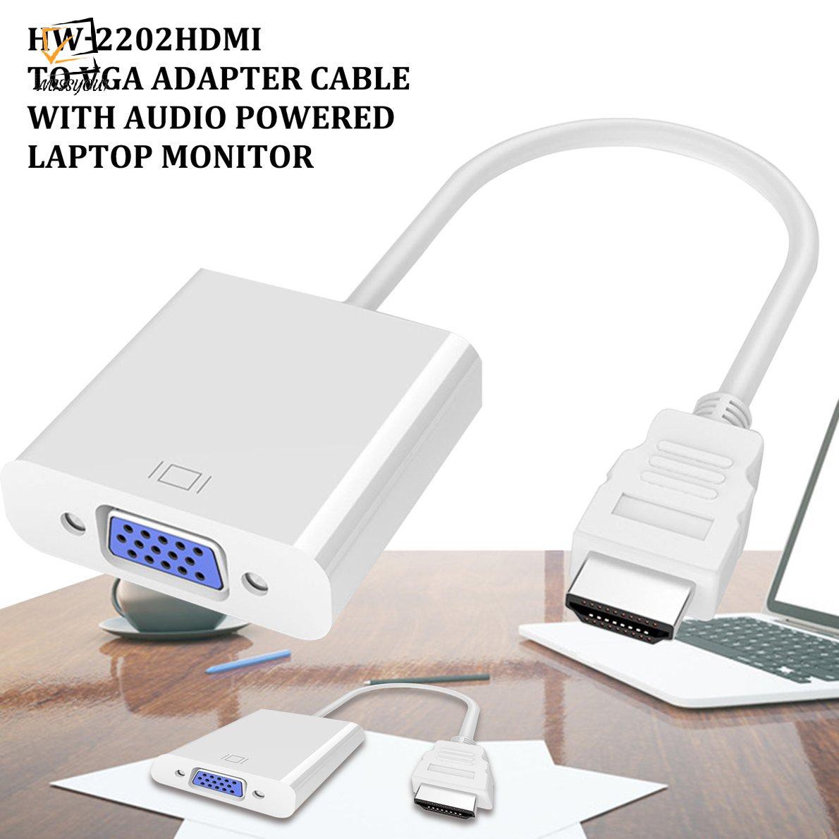 [Hàng xịn] Cáp chuyển đổi HDMI sang VGA kèm dây audio 3.5-Bộ đầu chuyển cổng HDMI ra VGA giắc HDMI to VGA,dây máy chiếu | BigBuy360 - bigbuy360.vn