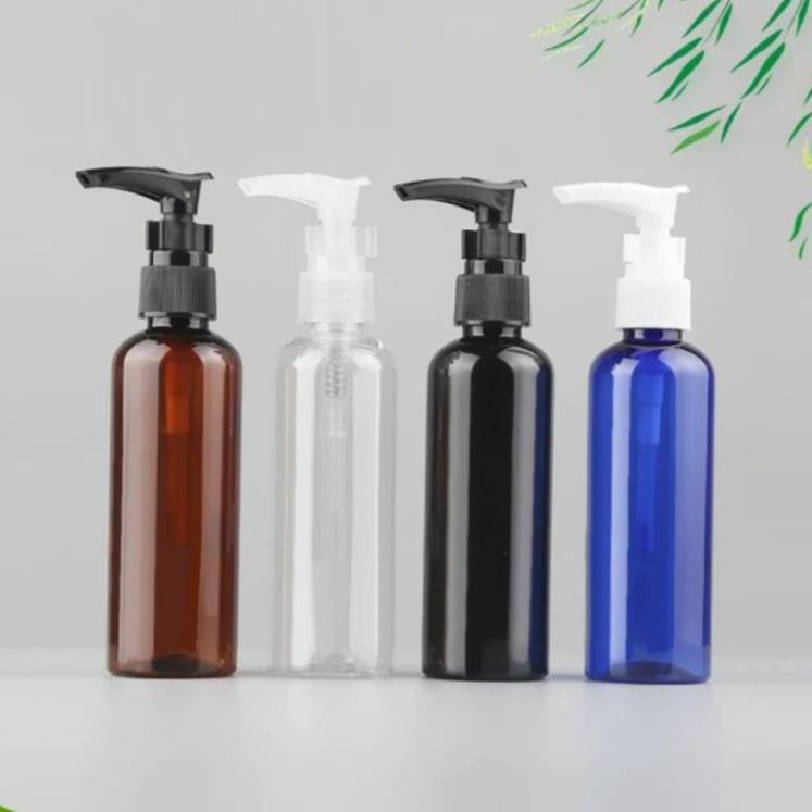 Chai nhựa pet vòi nhấn sữa tắm 50ml/100ml chiết mỹ phẩm