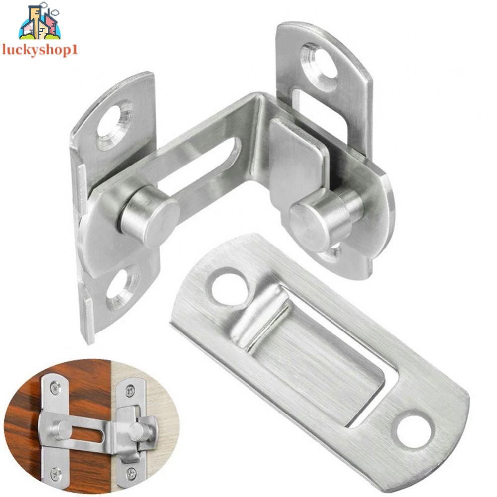 Chất lượng cao bằng thép không gỉ 90 độ góc khóa cửa Chốt cửa kiểu cũ Velcro chống trộm cửa Phụ kiện phần cứng Pad Khóa cửa góc phải Velcro Chốt cửa góc 90 độ