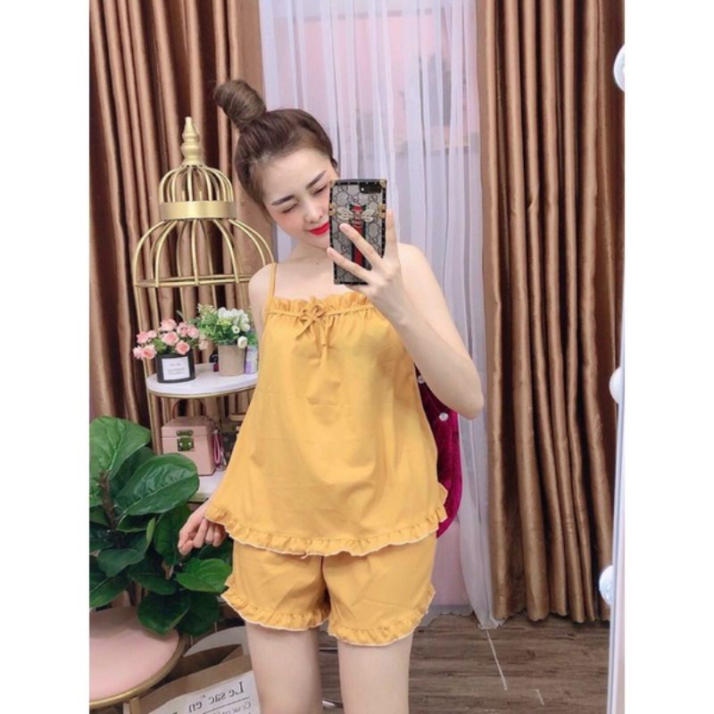 ĐỒ NGỦ 2 DÂY TRƠN MẶC NHÀ CHẤT LỤA MỀM,MỊN - TD TEENSHOP | BigBuy360 - bigbuy360.vn