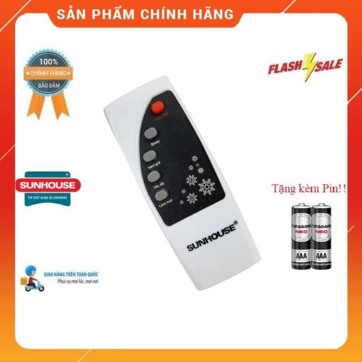 Remote Điều khiển từ xa quạt điều hòa Sunhouse SHD7746- Hàng chính hãng mới 100% Tặng kèm Pin
