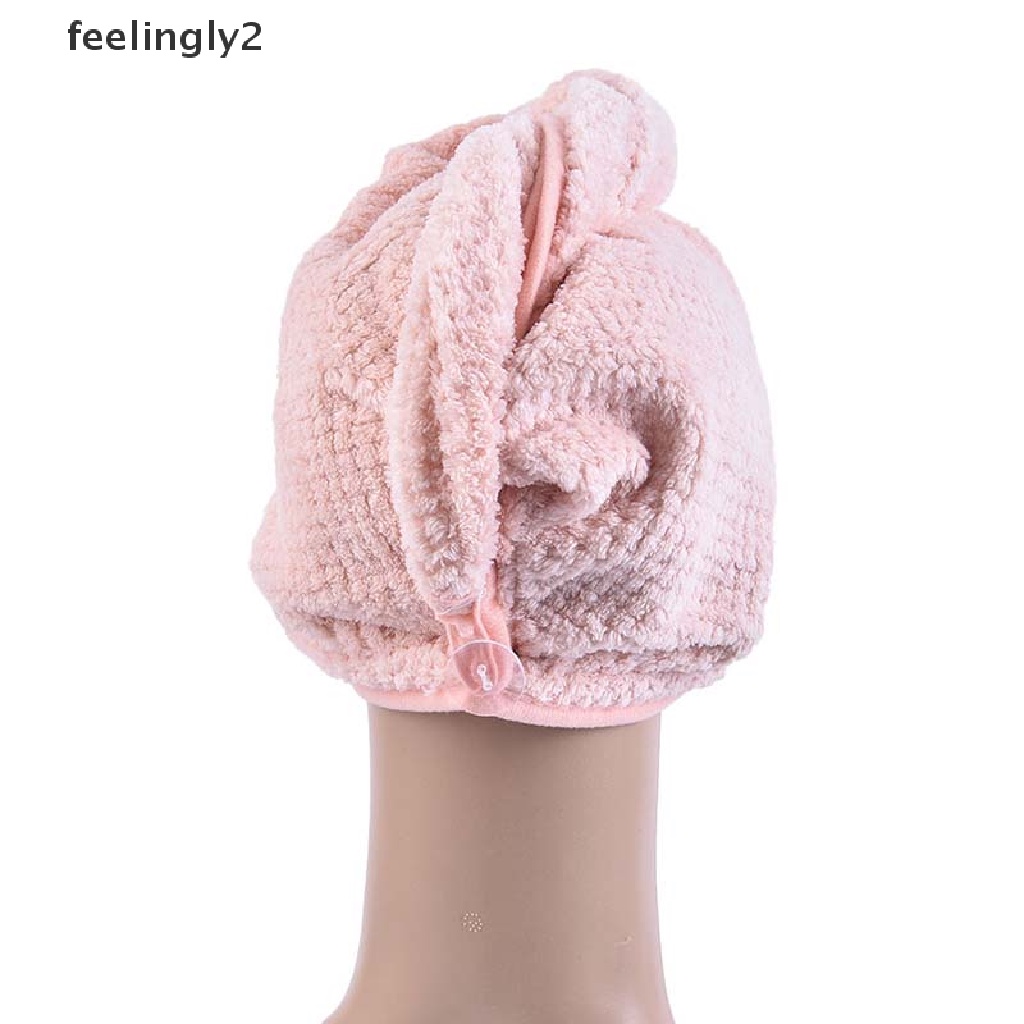 Khăn quấn khô tóc bằng sợi micro nhanh khô tiện dụng