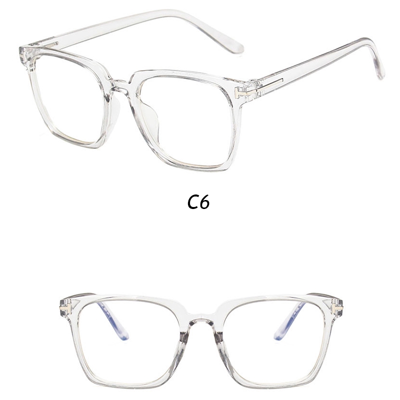Mắt Kính Chống Ánh Sáng Xanh Gọng Vuông Thời Trang Phong Cách Hàn Quốc