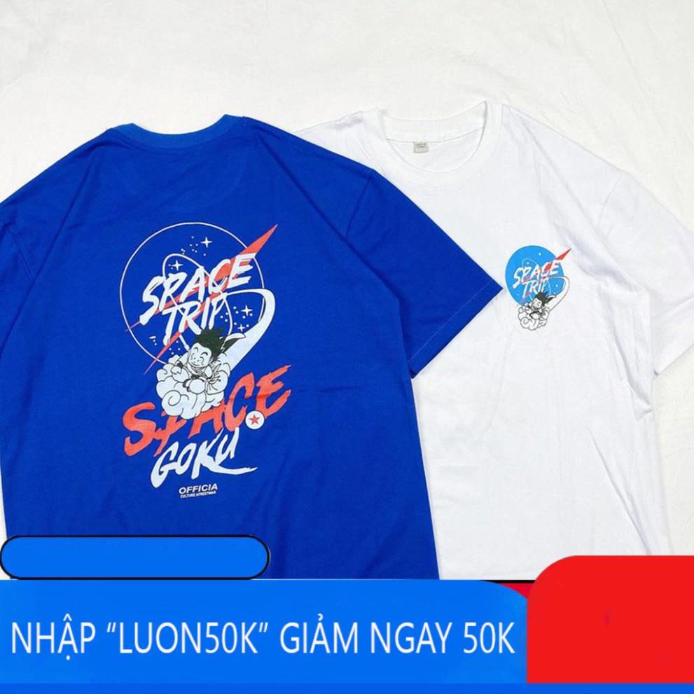 Áo Thun Tay Lỡ Phom Rộng, Unisex nam nữ 45-80kg, Space Goku - (TL_SpaceGoku).