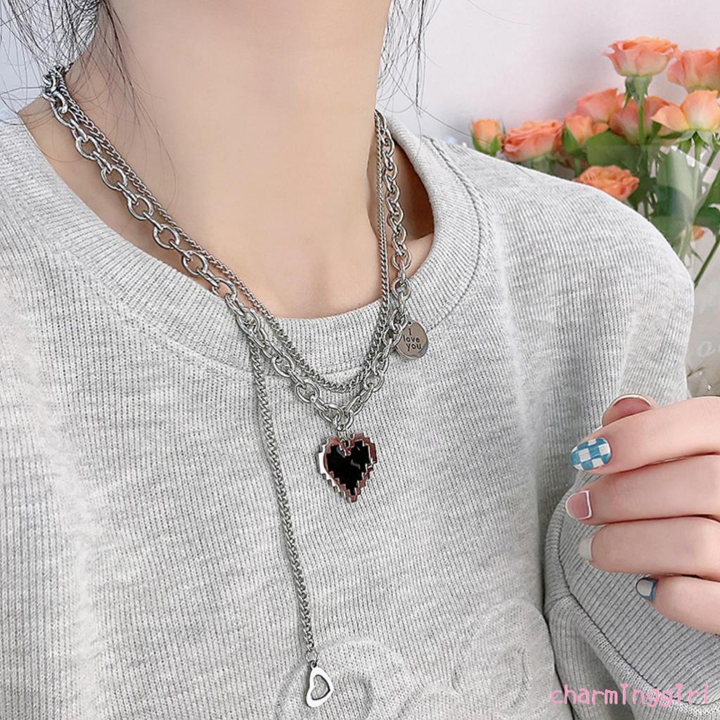 Dây chuyền mặt trái tim thời trang cho nữ