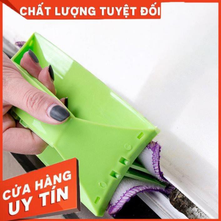 [Freeship] Dụng cụ lau cửa kính, bàn chà cửa kính, cọ khe cửa làm sạch đa năng, lau bếp có tay cầm tiện lợi