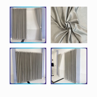 Rèm cửa chống nắng màu xám khói, dùng làm rèm cửa chính, rèm cửa sổ shop remcuamia