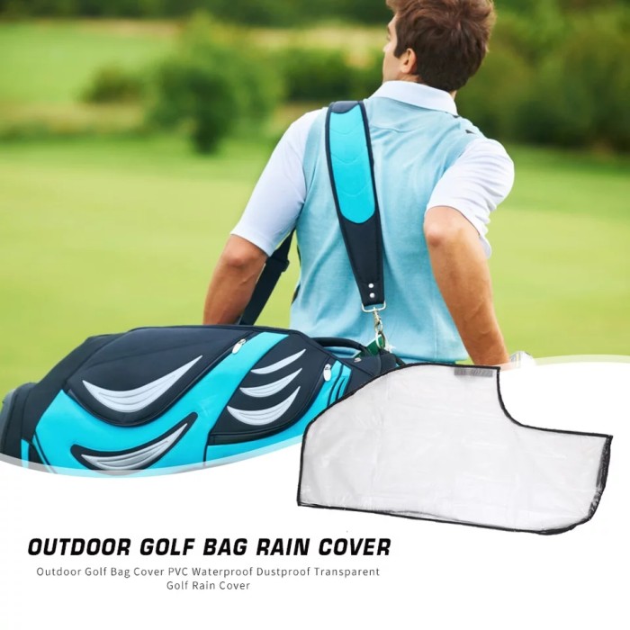 Túi Đựng Gậy Đánh Golf Bằng Pvc Trong Suốt Chống Thấm Nước / Bụi / Mưa Tiện Dụng