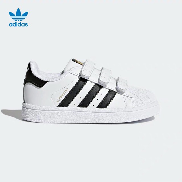 100% Original Adidas Superstar Sneaker dành cho trẻ em Giày cho trẻ mới biết đi đầu tiên