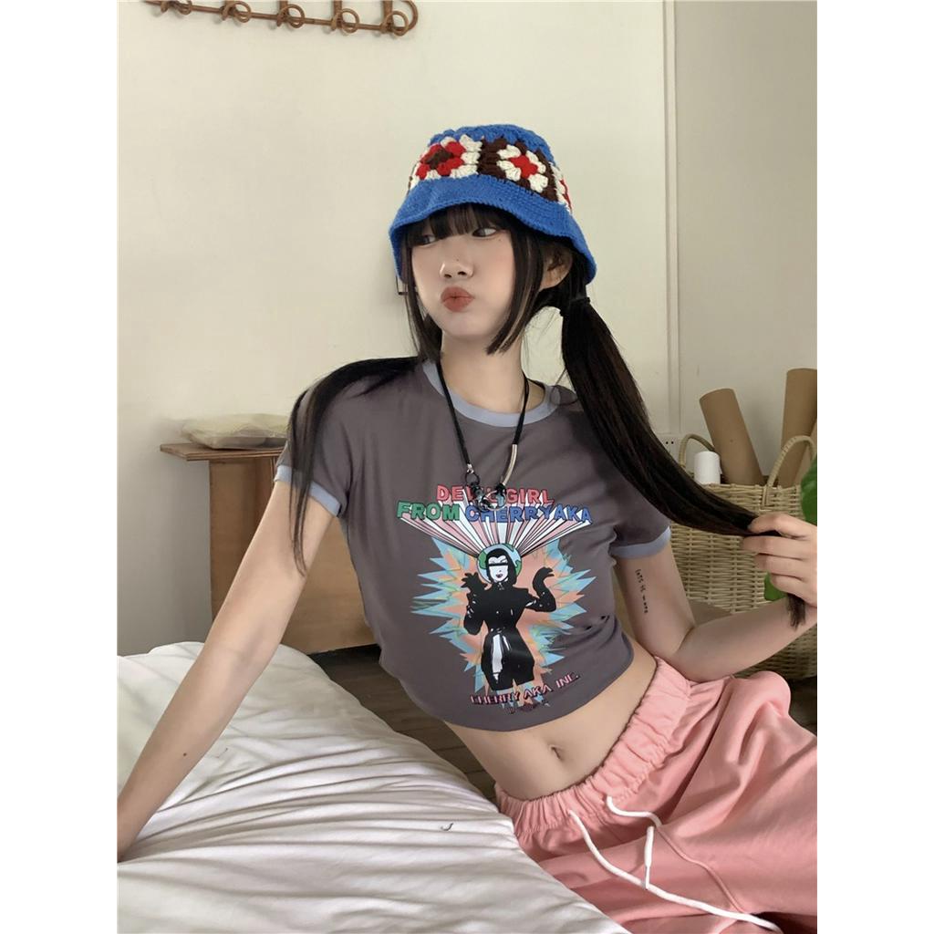 Áo Thun Ngắn Tay Phong Cách Retro Mỹ 53679