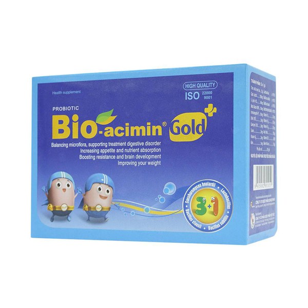Bio acimin Gold - Tiêu hóa khỏe, trẻ ăn ngon, giúp hỗ trợ làm giảm biếng ăn, tăng cường hấp thu chất dinh dưỡng