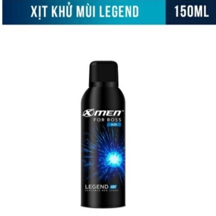 Xịt khử mùi Xmen For Boss Legend - 150ml