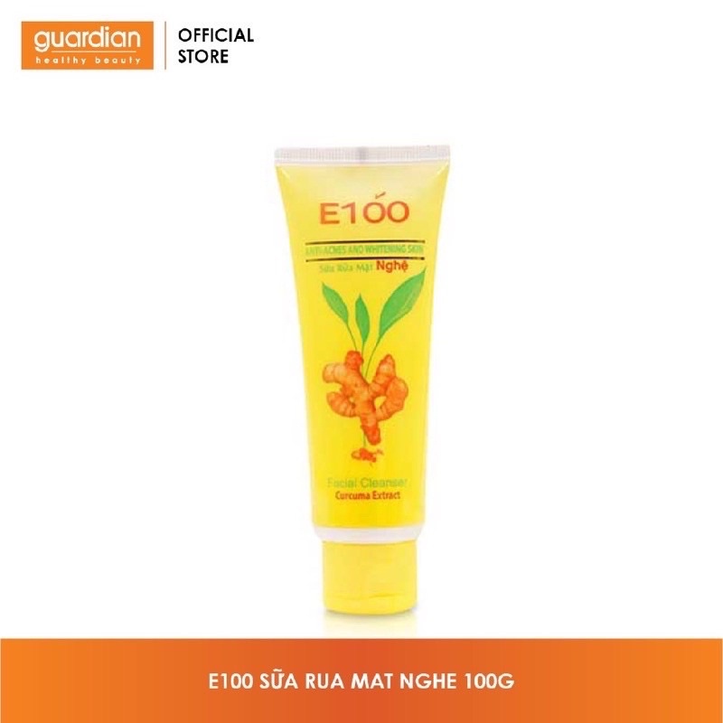 Sữa rửa mặt nghệ E 100 dưỡng trắng mờ sẹo