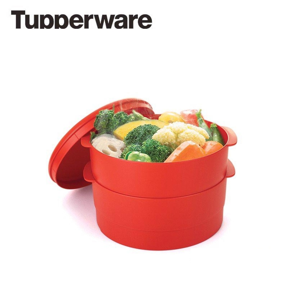 Xửng hấp 2 tầng/ 3 tầng Tupperware Steam It - Hàng chính hãng - Bảo hành trọn đời - Nhựa nguyên sinh, an toàn
