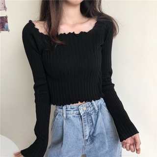 Áo Sweater Dệt Kim Phong Cách Hàn Quốc Dễ Phối Đồ