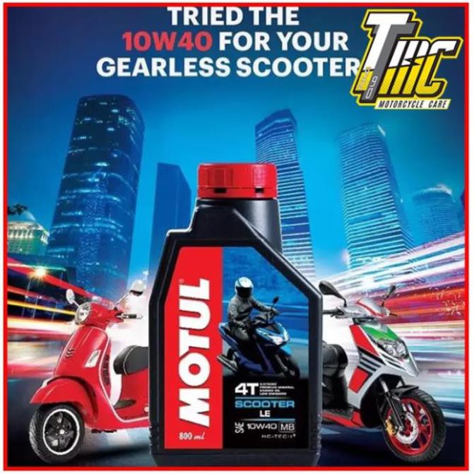 Combo nhớt Motul LE 10w40 và nhớt lap Motul