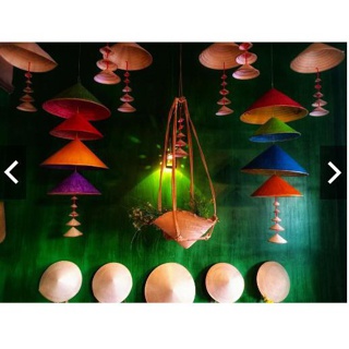 Nón lá mini trang trí đủ size, decor phòng đẹp